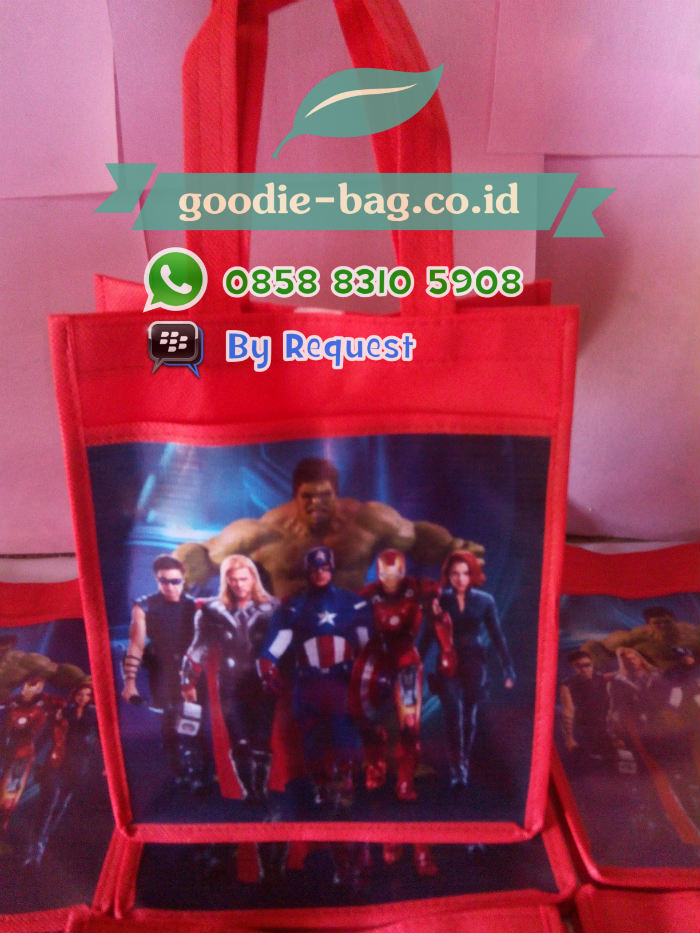 Tas Ultah Anak Avengers / Tas Ulang tahun Anak Avengers