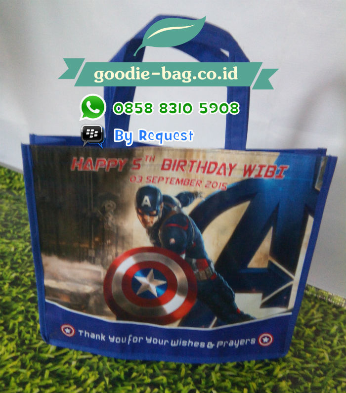 Tas Ulang Tahun Anak Captain America