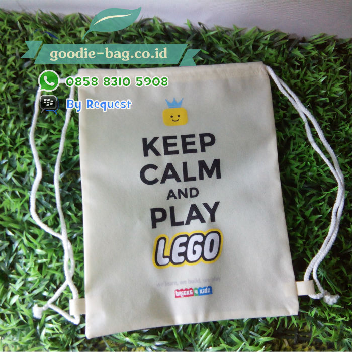 Serut Backpack Lego / Tas Promosi Murah